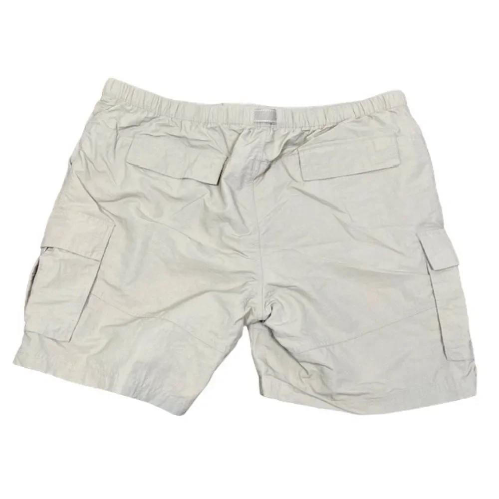 Lands' End Men's Nylon River Shorts with Liner Cargo Beige Tan Khaki Size XXL‎